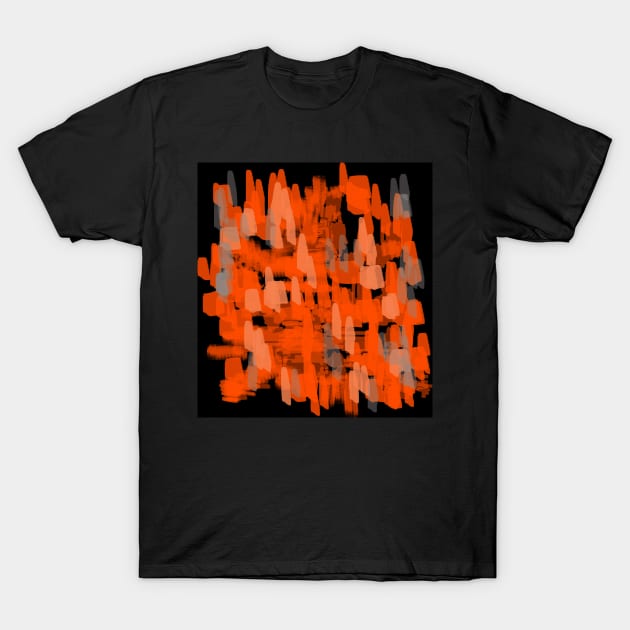 Orange abstract summer T-Shirt by jen28